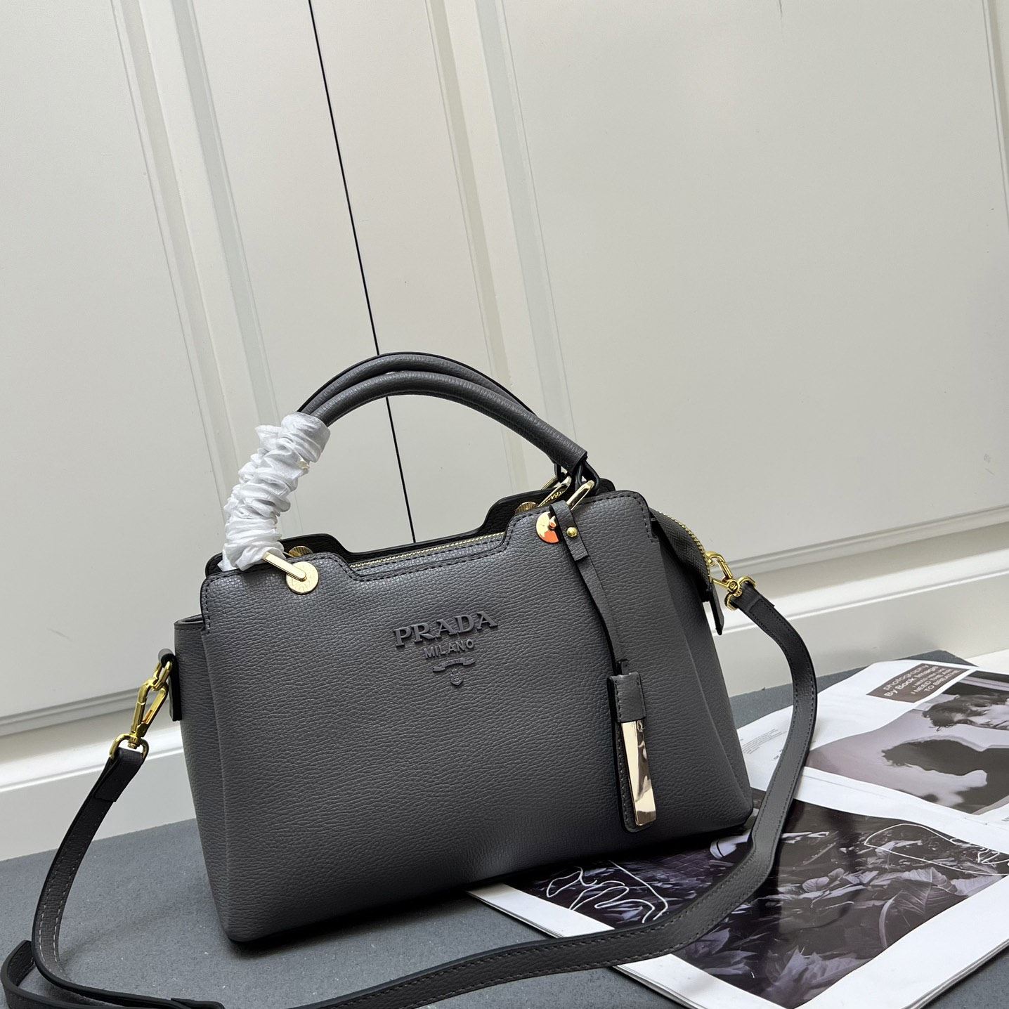 Pra*a top handle bags